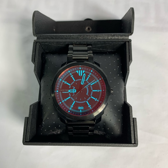 DIESEL Men's DZ1737 Machinus Black IP Watch - Picture 5 of 11